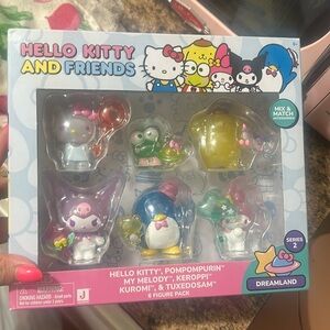Hello Kitty and Friends 6 Figure Pack - Multicolor Dreamland Series 2